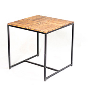 میز مربع صفحه چوبی