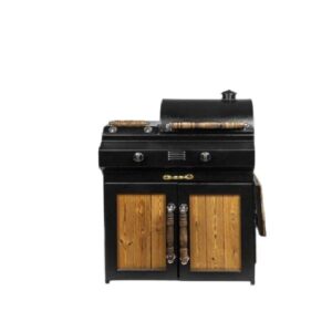 باربیکیو ذغالی گازی کابینتدار پلوپزدار 80سانتی