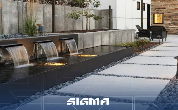 آبنمای دیواری ثابت