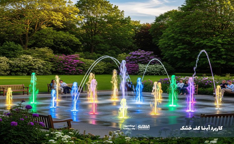 کاربرد آبنما کف خشک