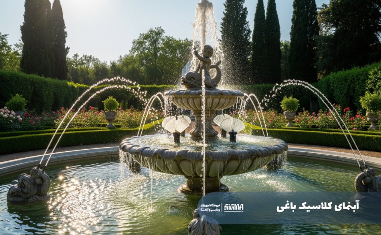 آبنمای کلاسیک باغی