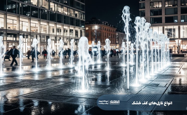 انواع نازل‌های کف خشک