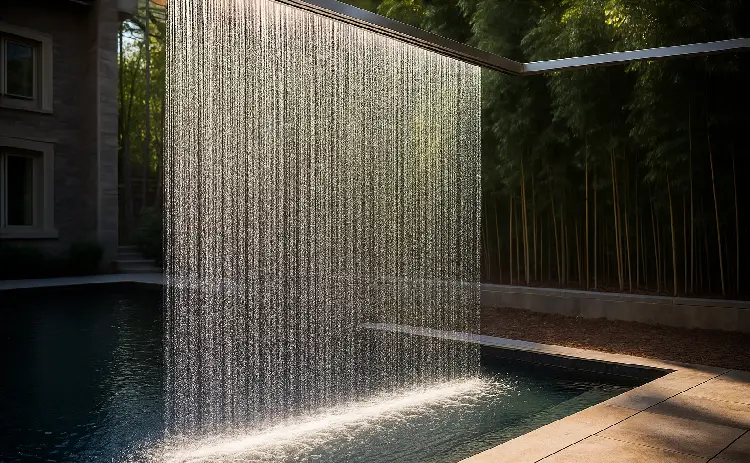 اجرای آبنمای بارانی