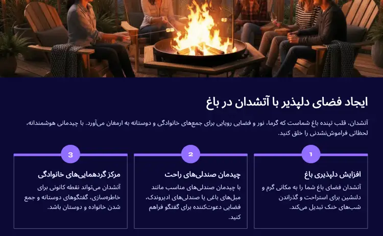 ایجاد فضای دلنشین با آتشدان