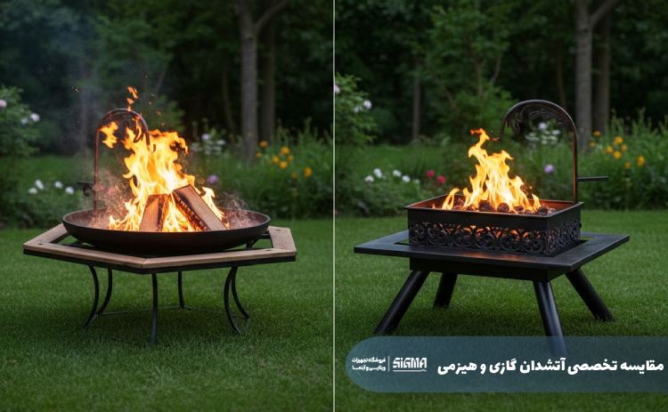 مقایسه تخصصی آتشدان گازی و هیزمی